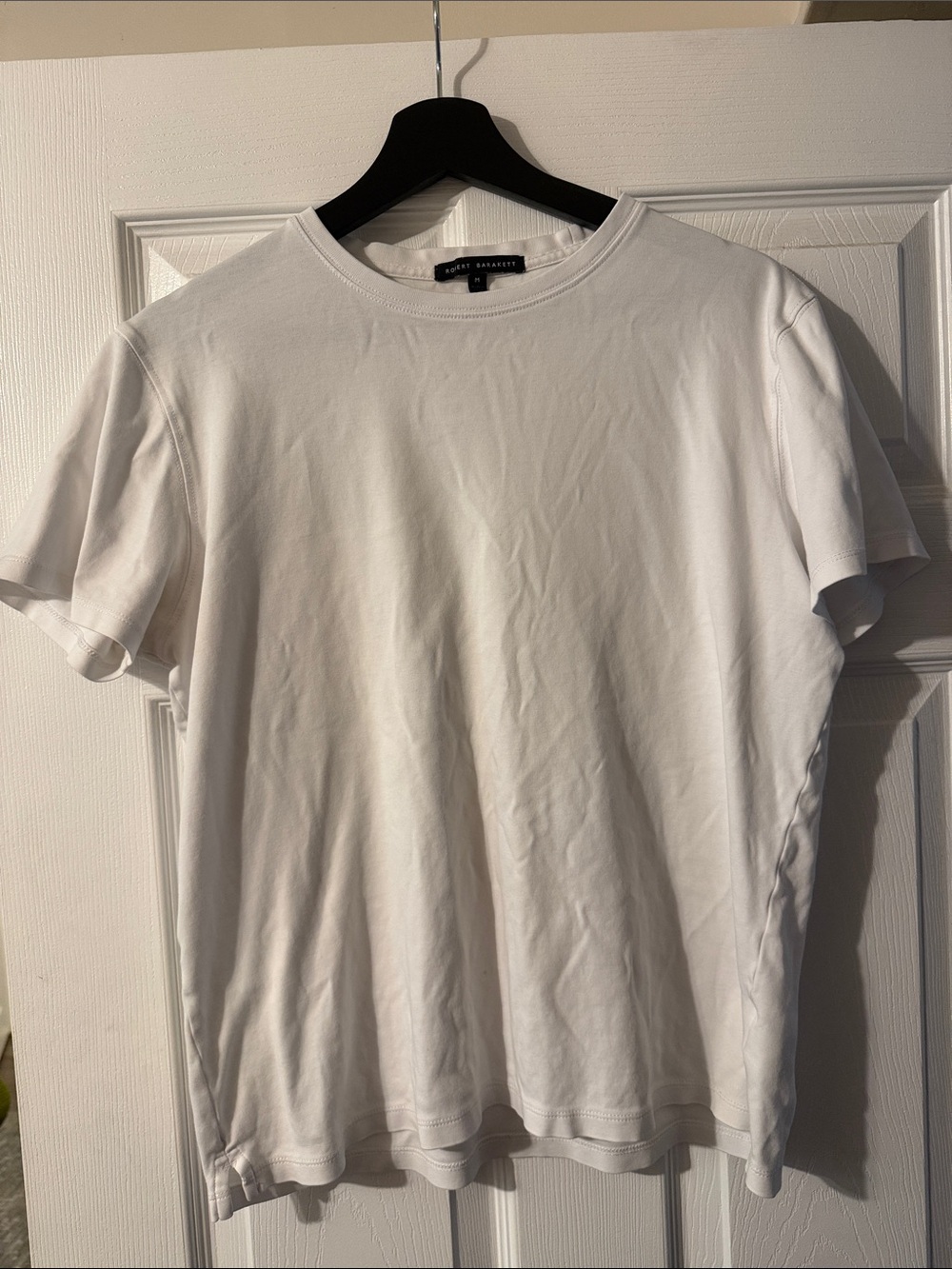 Theory Men’s White Short Sleeve Crewneck T-Shirt